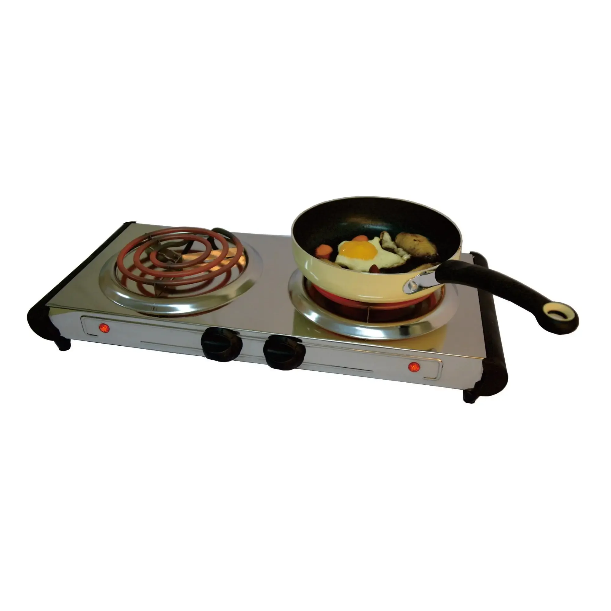 Hot plate electric double burner coil spiral tube good electric furnace hot plate cooking plate