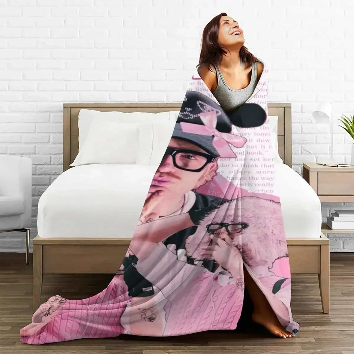 Joost Klein Blankets Sofa Cover Flannel Summer Vintage Collage Portable Soft Throw Blanket for Sofa Office Bedspread
