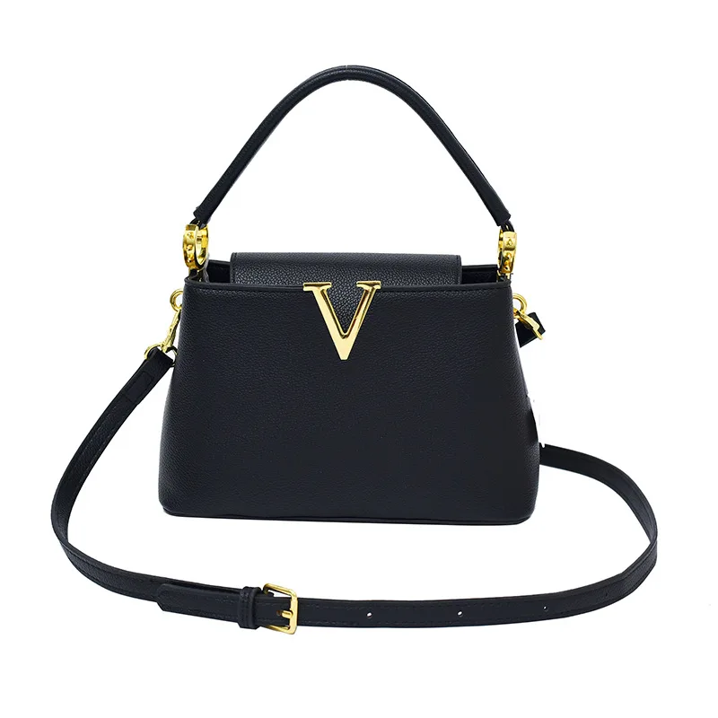 2026 Luxus Designer Damen Messenger-Tasche Handtaschen Hochwertige Leder Casual Schultertasche für Frauen Schicke V-förmige Bucket Bag