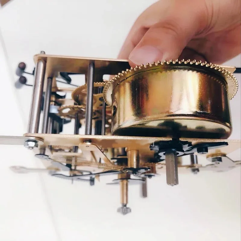 Old-Fashioned Mechanical Winding Floor Clock Wall Clock Table Full Copper  Movement Accessories 31 Days 15 Days