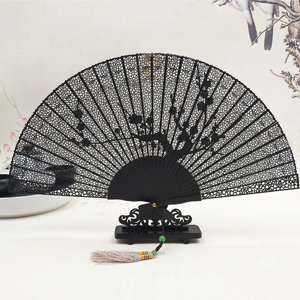 

Retro Chinese Art Base Sturdy Handcrafted Folding Stand for Home Decor Gifts Wedding Party Oriental Wooden Holder