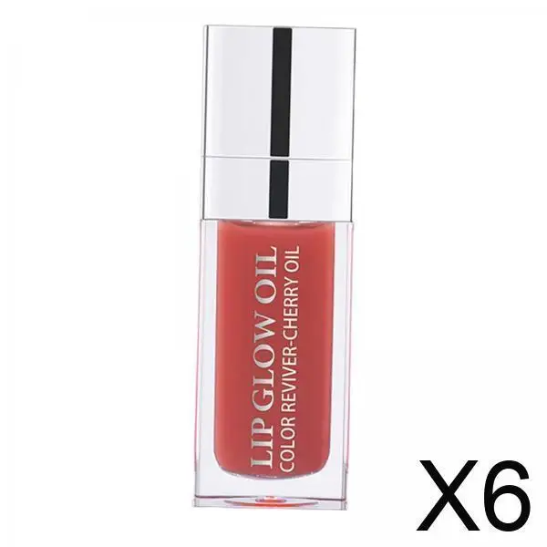 Rosewood Shade Plumping Lip Oil 6ml Lightweight Glossy Lipgloss Waterproof Moisturizing for Personal Gift