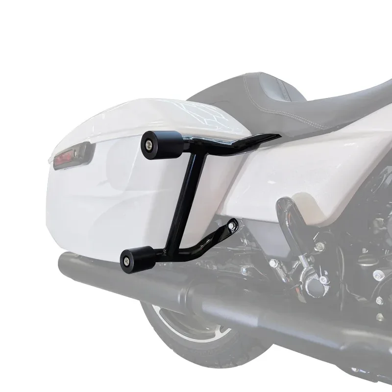 Saddlebags Guard Rear Crash Bar with Support Rails for Harley Touring Street Road Glide 2023-2025 CVO Models