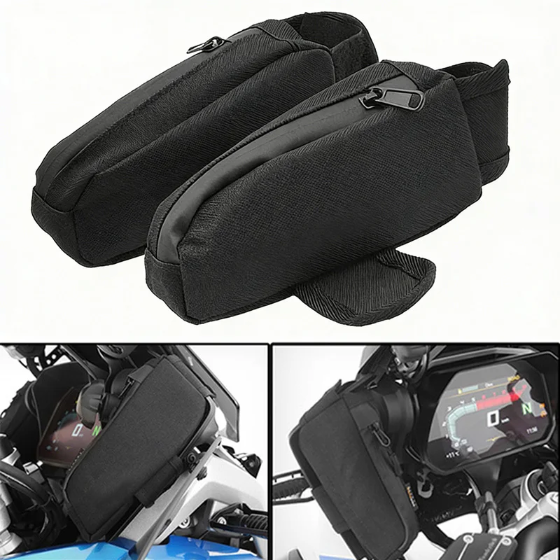 Motorcycle Fairing Bag Wind Deflector Bag Storage bag Side windshield package For BMW R1250GS R 1250GS R1200GS 2013-