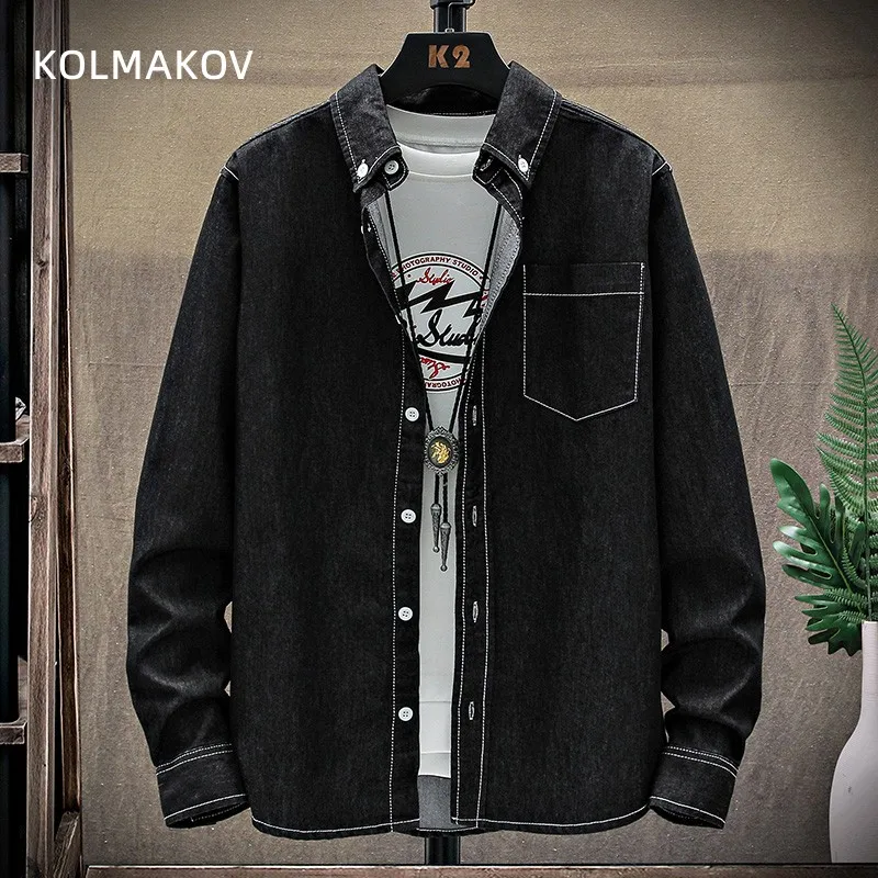 

2023 new arrival spring shirts high quality cotton casual mens denim shirt,autumn smart fashion shirt men,plus-size M-3XL CY016