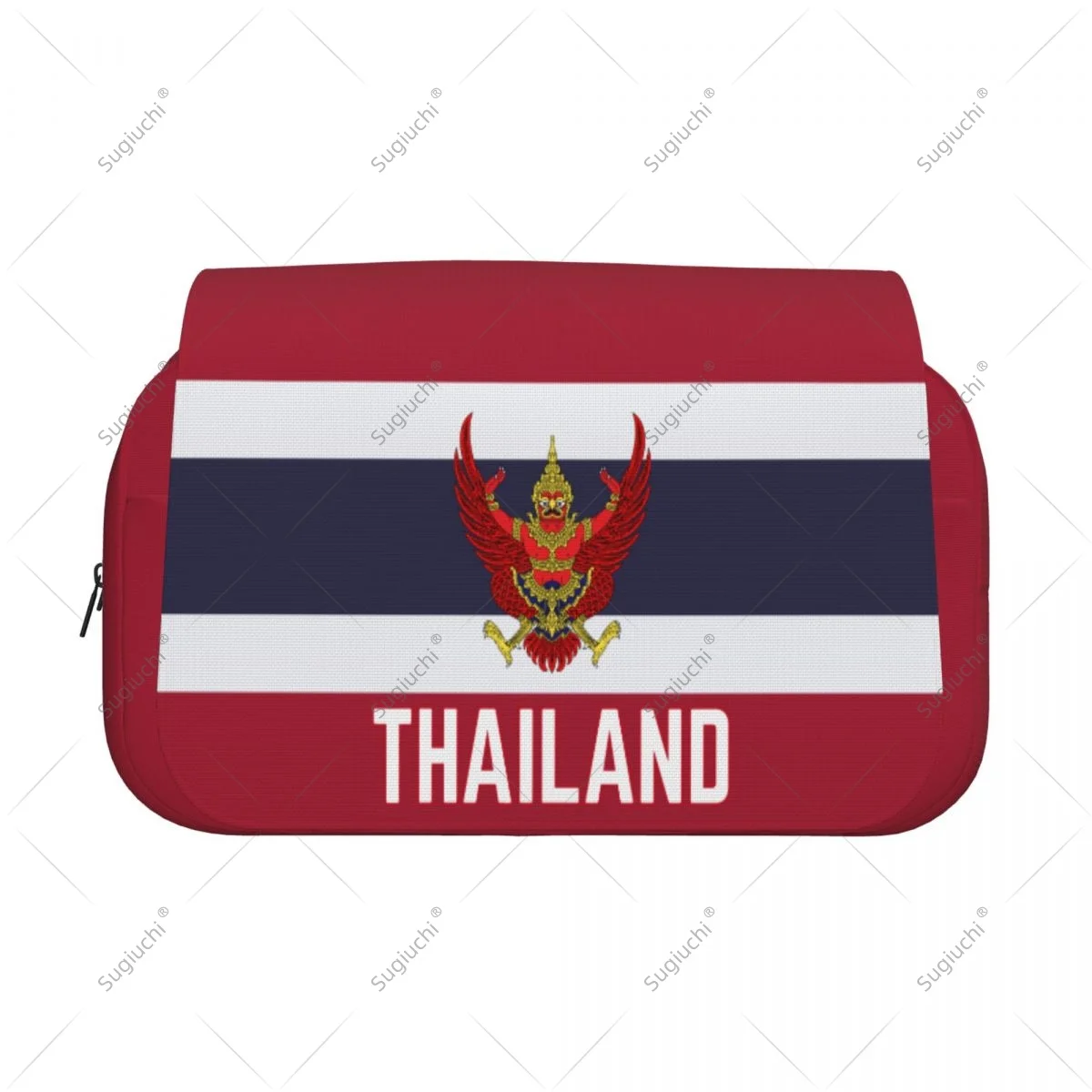 Pencil Case Scissors Bags 3D Thailand Flag Double-layer Oxford Cloth Stationery Storage Pen Box Case