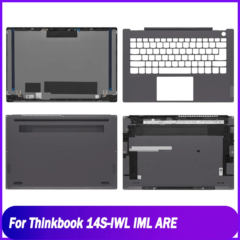 New Rear Lid For Lenovo Thinkbook 14S-IWL IML ARE Series Laptop LCD Back  Cover Palmrest Upper Bottom Base Case A C D Shell Grey