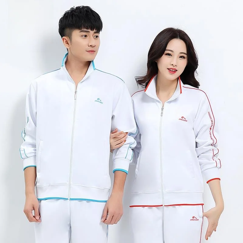 

Комплект спортивной одежды JinGuan Long Sve Fitn, женский костюм-двойка для прогулок и кадриль, белый вверх, orm Walking Performanc...