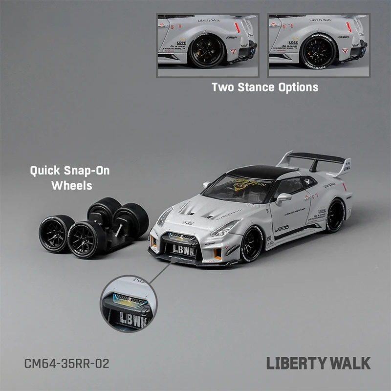 

Литой под давлением масштаб 1:64 Nissan Lbwk Gtr R35 RR, имитация сплава, статическая модель автомобиля, статический дисплей, коллекционный подарок, сувенирное украшение