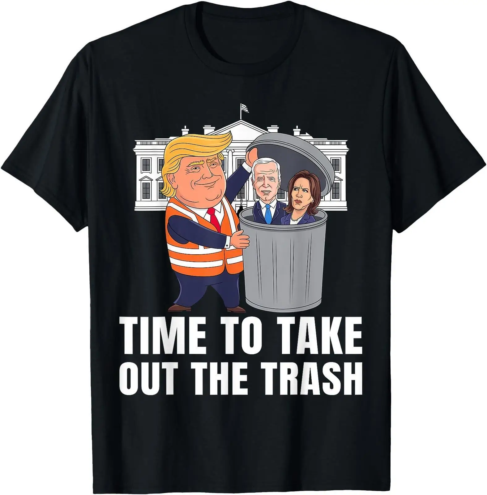 Time to take out the trash Funny Trump T Shirt Men