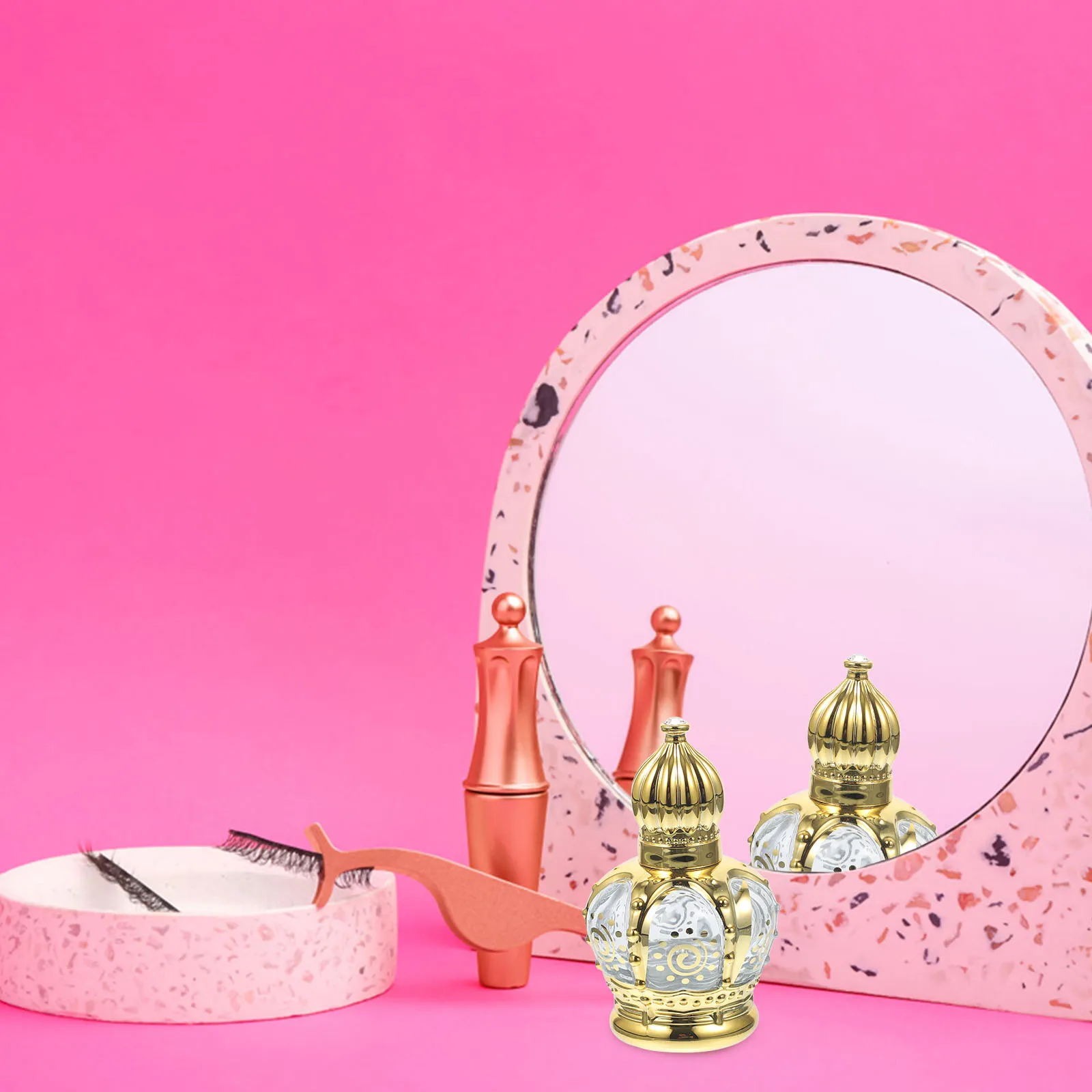 

2Pcs Essential Oil Roller Bottles Smooth Thick Glass Reusable Refillable Roll on Containers Convenient Travel Essential Oil