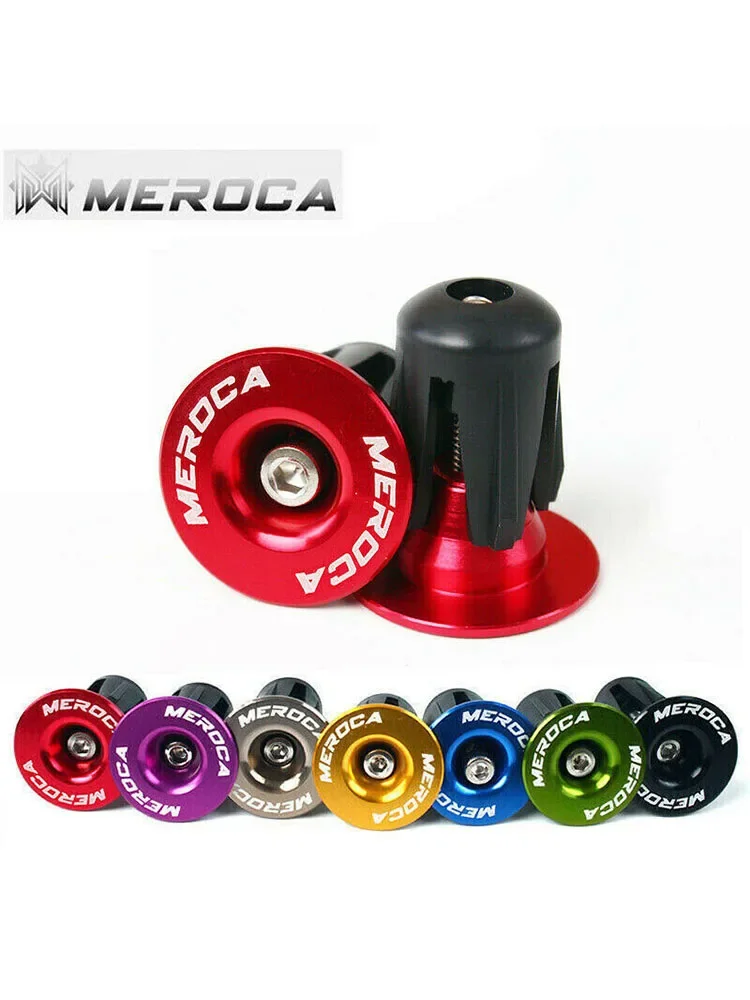 AliExpress MEROCA MTB Bike Bar End Plug 22~24mm Bicycle Handlebar End Plug Aluminum Alloy Bike Handlebar Cap Handle Cap for Road Bike Parts