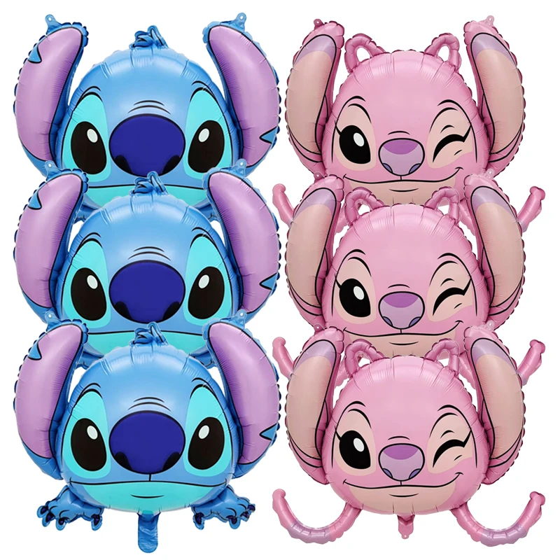 Disney Lilo Stitch Interstellar Baby Cartoon Aluminum Film Balloon Children's Girls Boys Cartoon Birthday Decoration Balloon