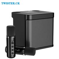 New High Power Wireless Portable Microphone Bluetooth Sound Outdoor Family Party Karaoke Subwoofer Boom Box Caixa De Som Ys-203