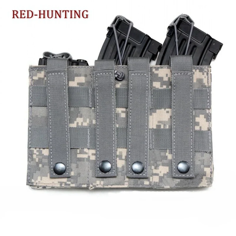 High Quality Triple Open Top Tactical M4 Magazine Hunting shooting Pouch AK AR M4 AR15 Rifle Mag Pouch Camping tourism