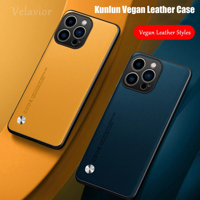 Case for iPhone 16 Pro Max TPU Soft Frame Sheepskin Leather Back Coque for 16 Plus Cover  Protect Shockproof Protection Shell