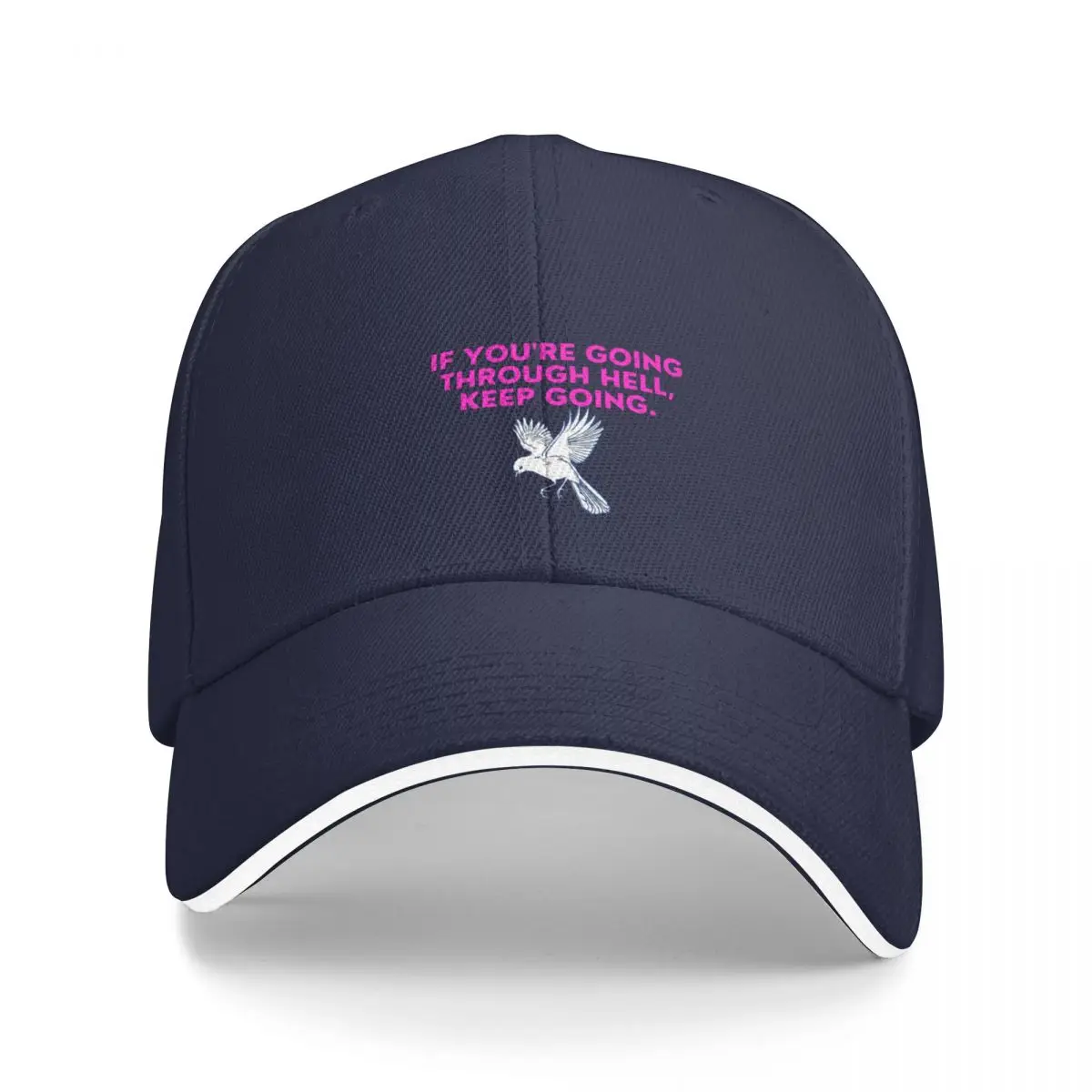 If you're going through hell, keep going. Cap Baseball Cap Visor wild ball hat hat for women Men's