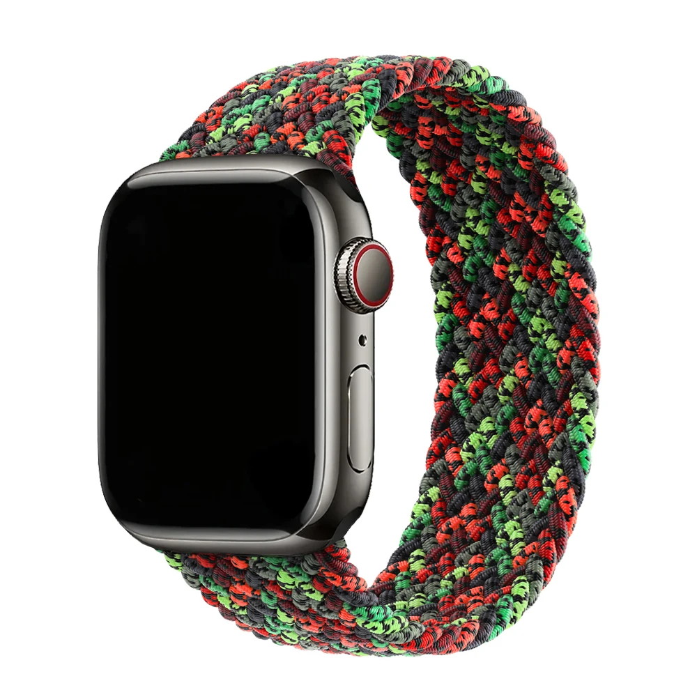 Bracelet Solo Loop tressé pour Apple Watch 11 10 9 7 8 SE 6 Ultra 3 49mm 46mm 42mm 44mm 41 40 45mm 1:1 bracelet correa iWatch Straps