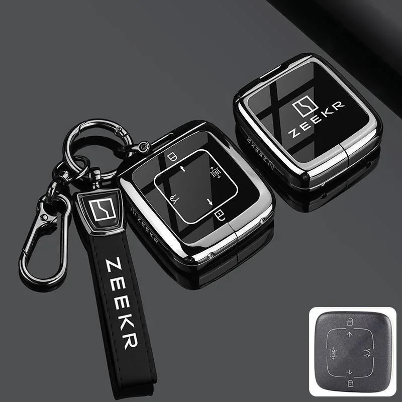 Zinc Alloy Car Key Case for ZEEKR 007 GT 2025 2026 Keychain Remote Protection Cover Bag Shell Housing Holder Fob Accessories