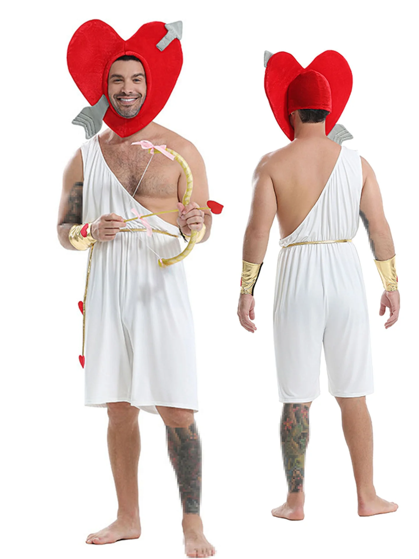 

Забавный костюм Купидона на Хэллоуин, украшение для головы со стрелкой, наряд для выступлений, женский традиционный китайский сценический костюм...