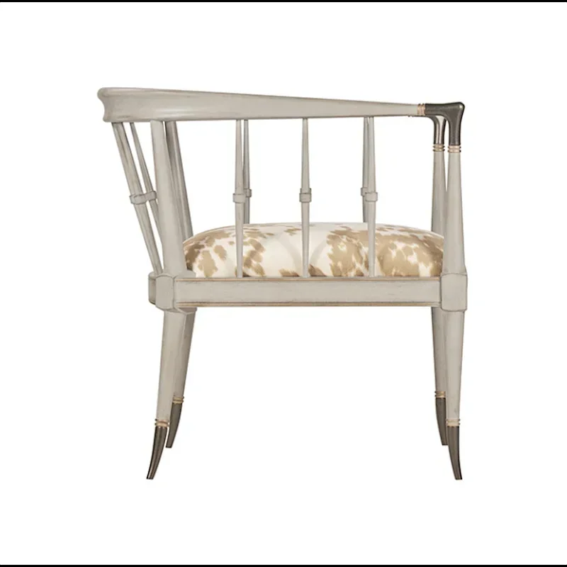 

American light luxury western restaurant hotel single sofa cafe milk tea shop clear bar table and chair combination