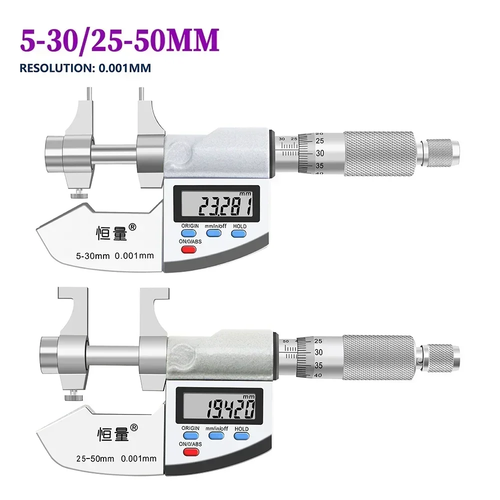 0.001mm High Precision Digital Display Inner Diameter Micrometer 5-30mm 25-50mm Internal Micrometer