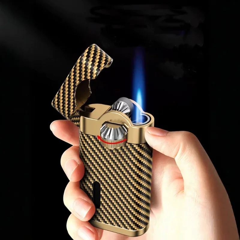 Zobo Men's Lighter & Filter Set, 3-in-1 Cigarette Tips & Cigar Lighter, Premium Smoking Kit，men's High-end Gift