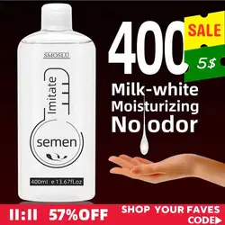 SMOSLU Semen Lubrication for Session Milk Anal Lubricant Oil 800ml Water-based Intimate Lube for Sex Lubricants Exciter