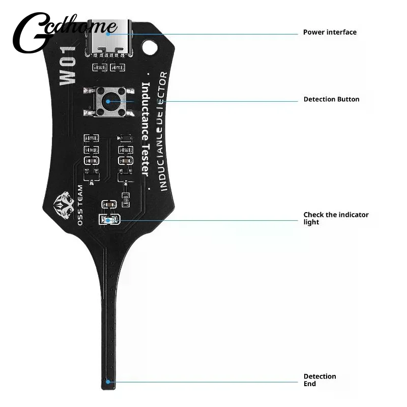 Professional 2 in 1 Inductor Detector by OSS for Mobile Phone Motherboard Repair Accurate Fault Detector for PCB Technical Staff