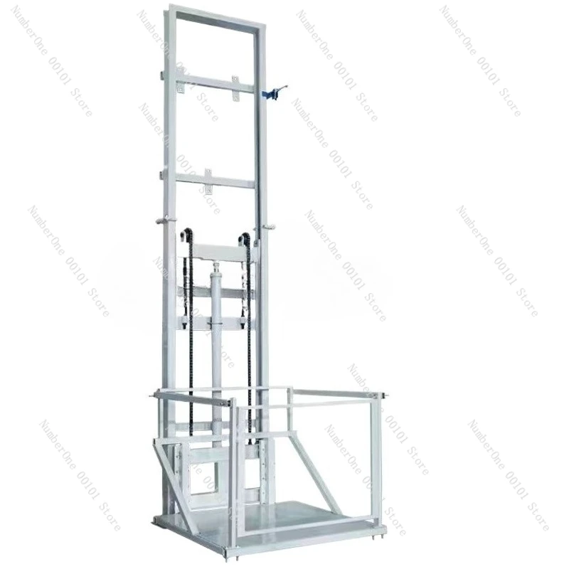 

Hydraulic Remote Control Lift Guide Rail Freight Elevator Electric Simple Small Platform Household Hoist