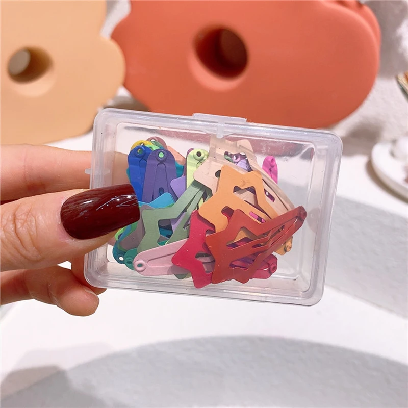 25 Buah Jepit Rambut Bintang Warna-warni Lucu Jepit Rambut Kancing Ornamen Rambut Manis Anak Jepit Rambut BB Aksesori Rambut Mode