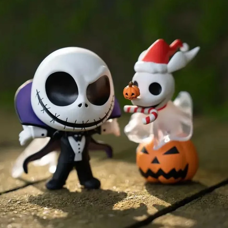 O pesadelo antes do natal caixa cega figuras jack sally cosbi estatueta colecionável boneca presentes de halloween brinquedos quentes em estoque