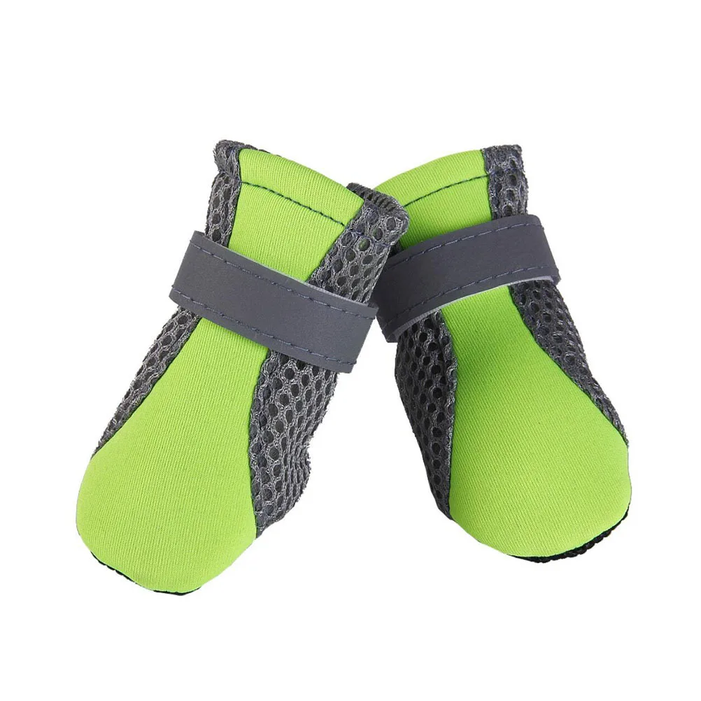 

Pet Shoes Summer Breathable Mesh Small Dog Shoes Nonslip Sole Dog Boots Size M Green Keep Paws Dry Clean Warm Comfortable