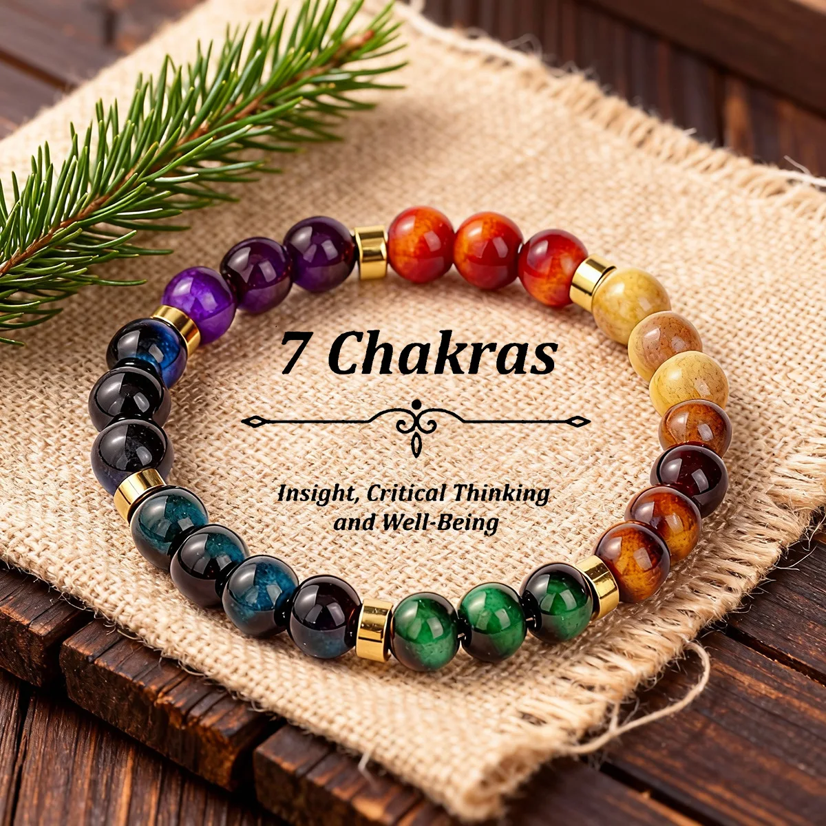 7 Chakra Healing Bracelet Color Gemstone Bracelet Meanings 7 Chakra Healing Stretch Multicolour
