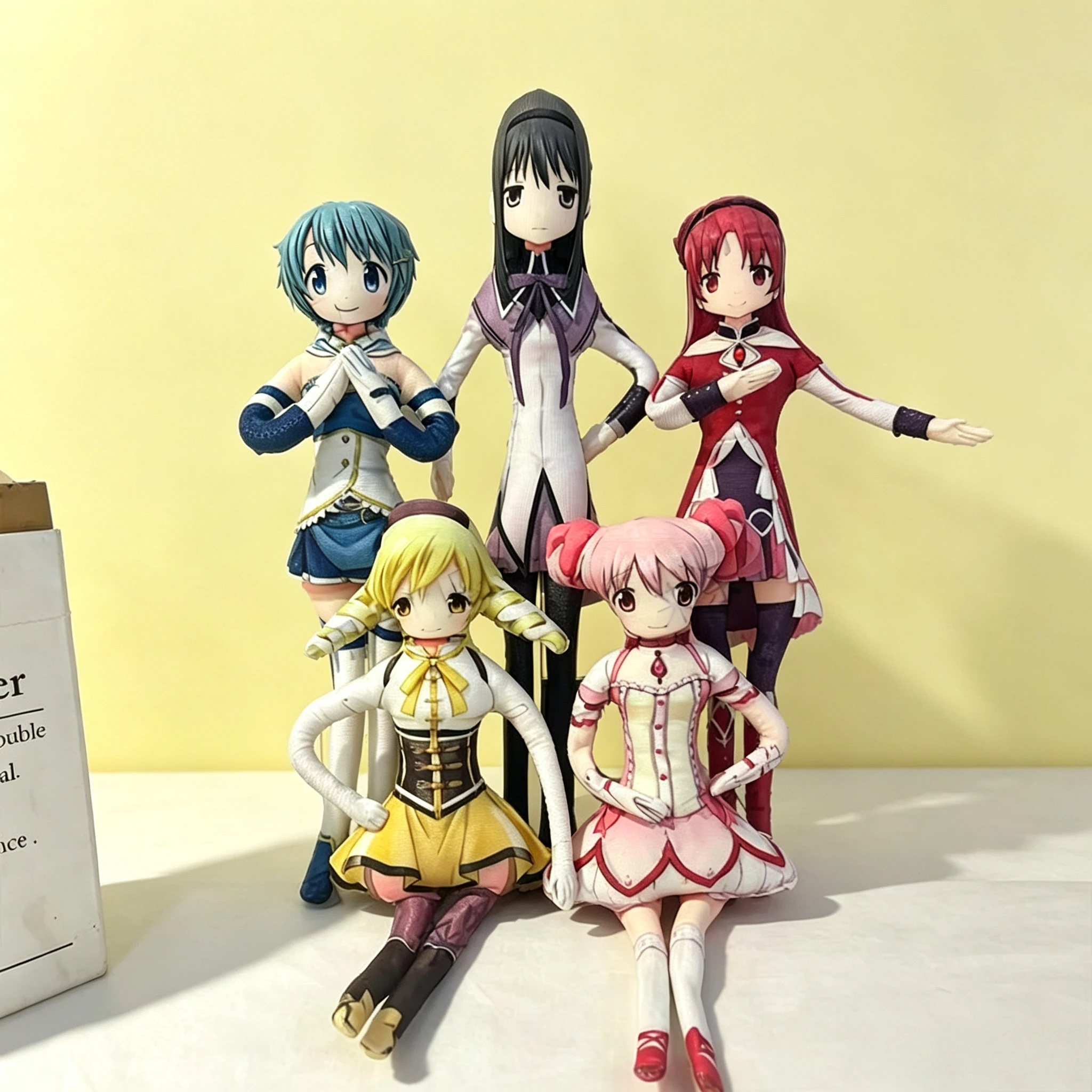 

Puella Magi Madoka Magica Homura Akemi Madoka Kaname 28cm Posable Abstract Plush Doll Funny Quirky Gift for Friends