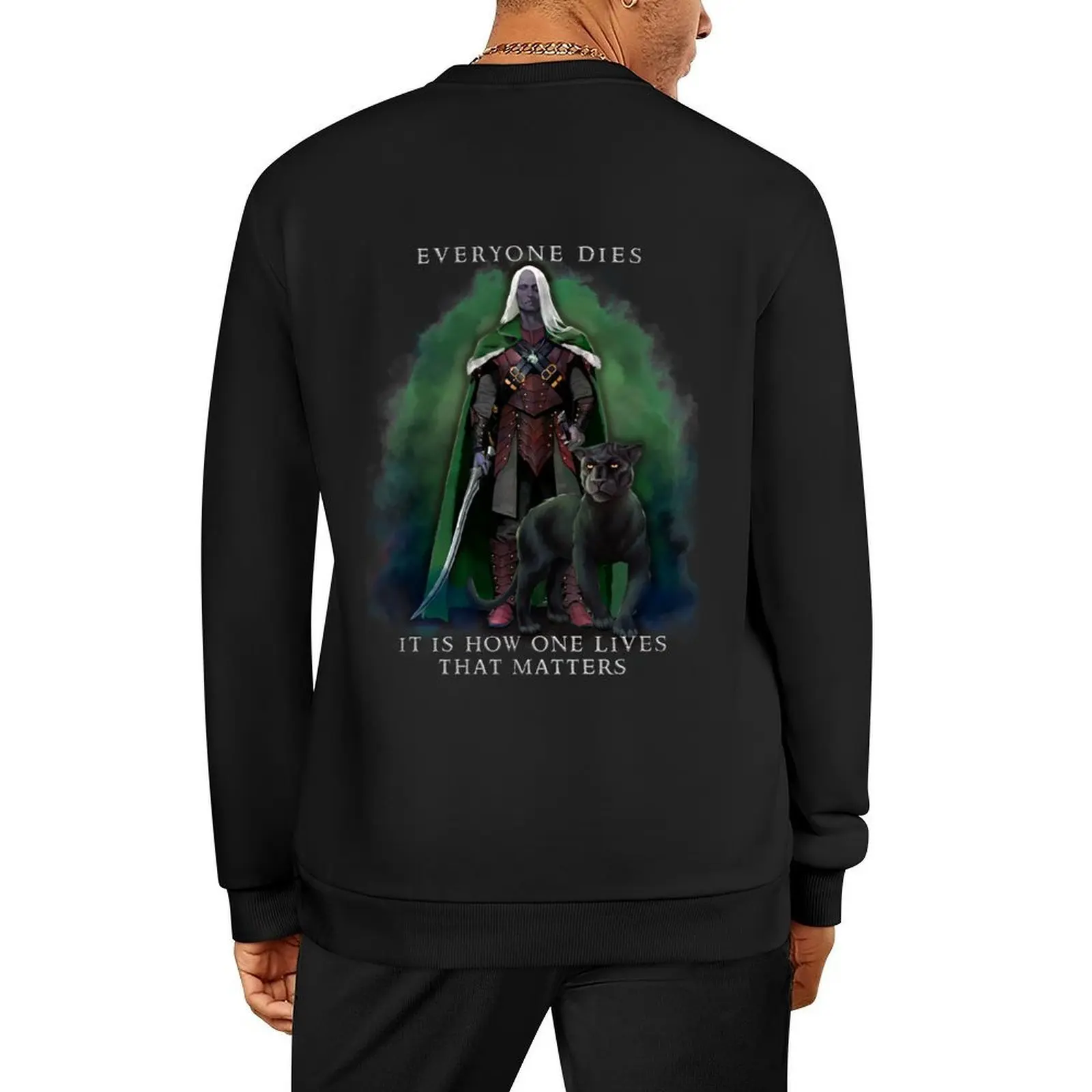 

Drizzt Do'Urden Drow Fighter 138 Pullover men clothing autumn tracksuit autumn jacket men sweatshirts