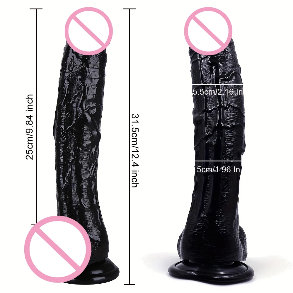 Realistic Dildo 12 inch Super Large Penis Sex Toys For Men Women With Thick Glans Real Dong Powerful Suction Cup Stiff Cock