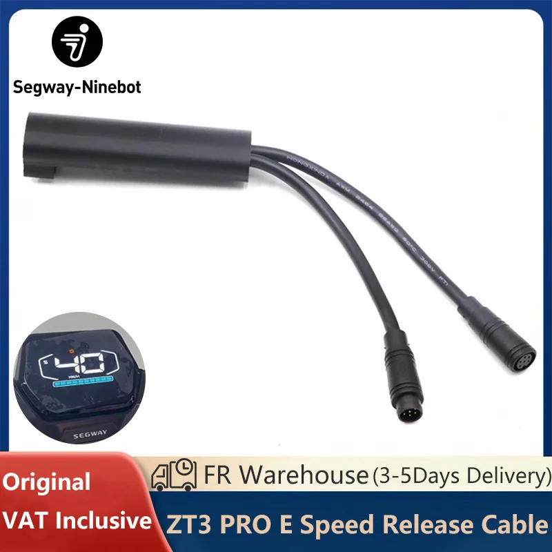 Câble de déverrouillage rapide personnalisé pour trottinette électrique intelligente Ninebot By Segway ZT3 PRO/PRO E, vitesse de conduite 35 km/h, ligne de freinage, stock UE