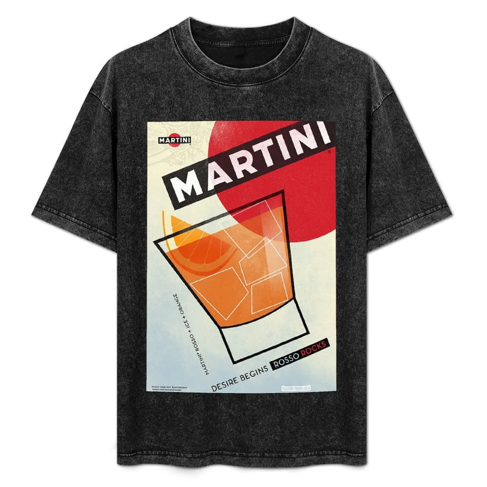 

Martini Rosso Rocks T-Shirt Plus Size Quick Dry Sports Tee