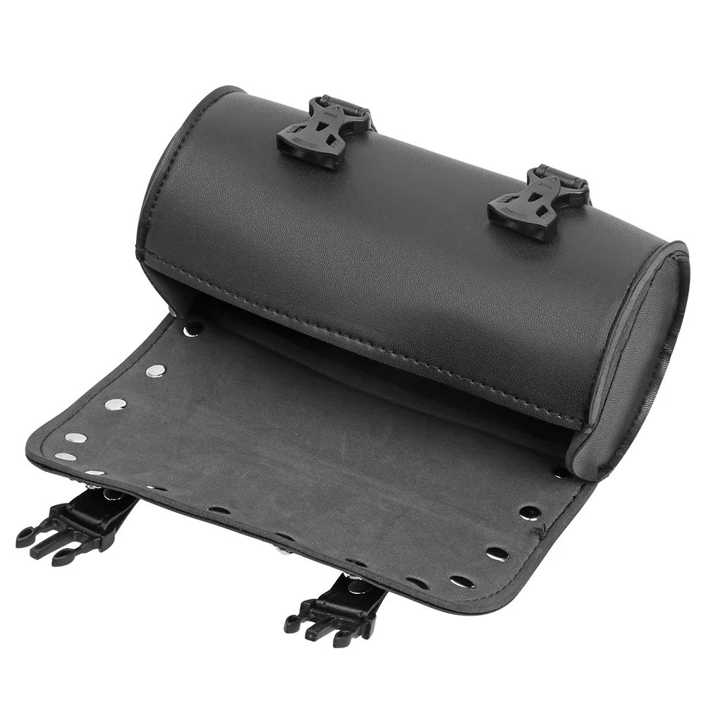 Motorcycle Front Fork Tool Bag PU Leather Waterproof Saddle Pouch for Harley Honda Yamaha Kawasaki