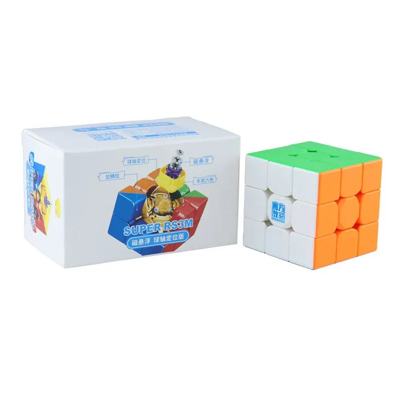 MOYU Super RS3M 2022 Maglev 3x3 Maglev Magia Cubo Sin Pegatina Profesional RS3 M 2022 3X3 Regalos para Niños