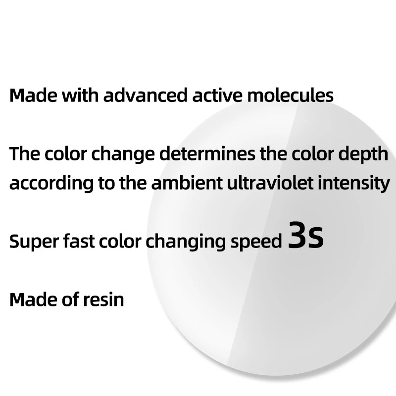 Anti Blue Light Rays Photochromic 1.56 1.61 1.67 Hyperopia Prescription CR-39 Resin Aspheric Glasses Lenses Myopia Optical Lens