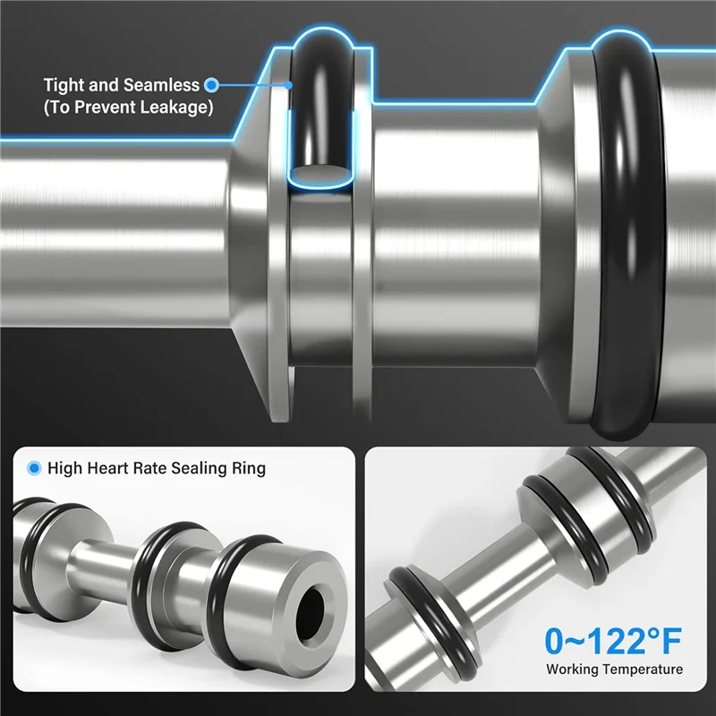 AT53 4 Set 1/4Inch NPT 5 Way 3 Position Air Hand Lever Operated Valve Pneumatic Solenoid Valve Manual Control 4H210-08