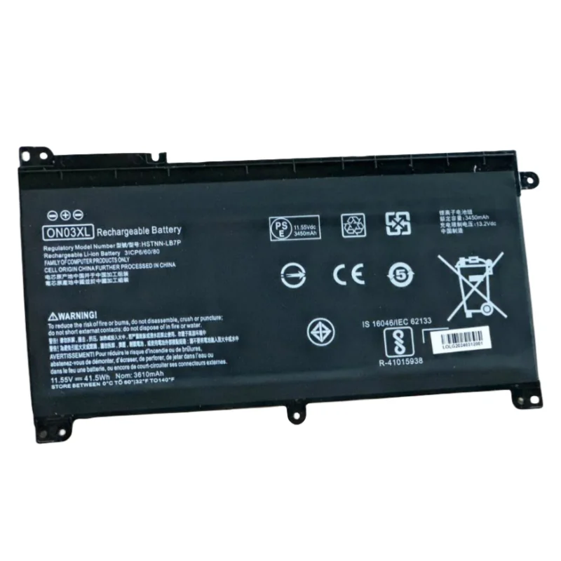 11.55V 41.5Wh New Laptop Battery ON03XL For HP Pavilion X360 13-u 14-ax040wm M3-U 13-U HSTNN-LB7P HSTNN-UB6W TPN-W118 844203-850