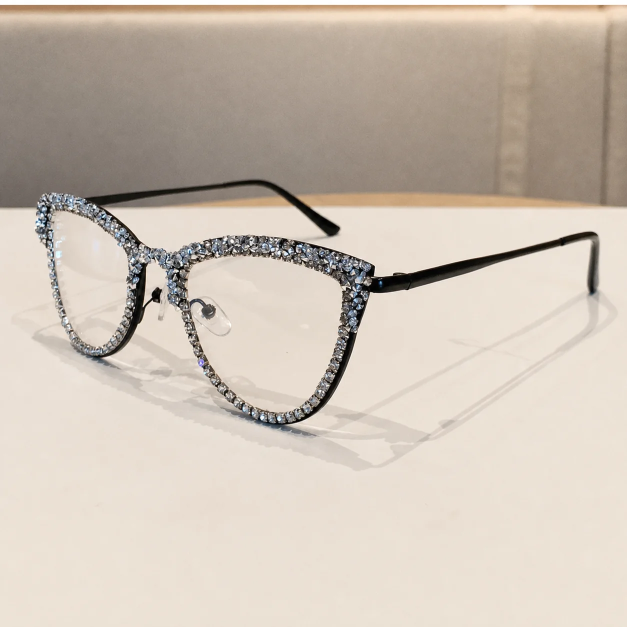 Anti-Blue Light Eyewear Sturdy Women'S Fashion Eyeglass Frames Eye Eyeglass Frames Delicate Metal Eyeglass Frames For Travel