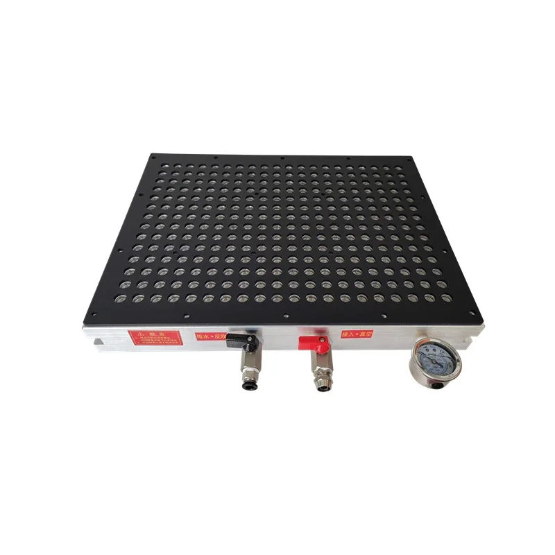 Multiple vacuum suction discs  No sealing strips  Copper-aluminum PVC board