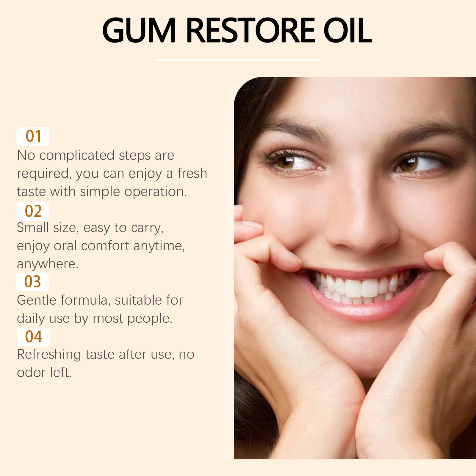 VB1 قطرات إصلاح اللثة بالنعناع تخفيف إعادة التورم اللثة تنظيف العناية بصحة الفم اللثة إزالة مزيل الأصفر