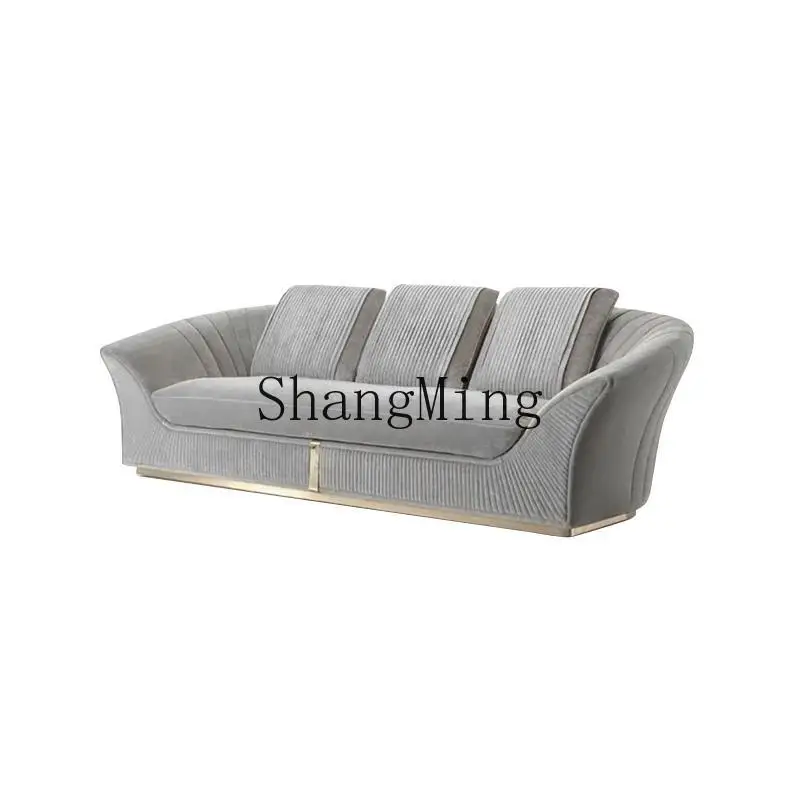 

CL modern simple light luxury living room combination single fabric sofa chair villa home high-end double sofa