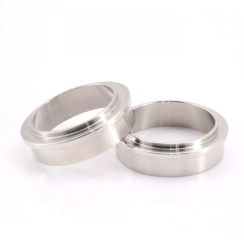 Stainless Steel Coffee Dosing Ring 51/53/58mm Coffee Powder Dispenser Anti-Flying & Anti-Spill for Italian Coffee Grinder