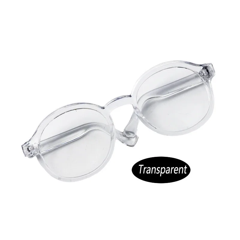 6.5cm 9cm Transparent Plastic Glasses For 1/8 1/6 1/3 1/4 BJD for Labubu MSD SD Plush for EXO Doll sunglasses